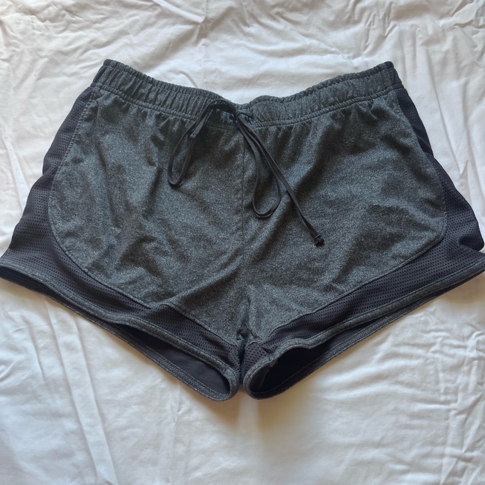 Gray athletic shorts
